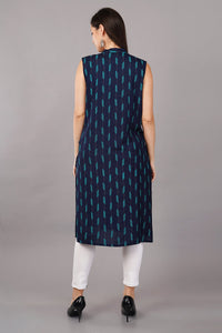 Geometric Print Straight Kurta