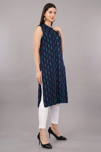 Geometric Print Straight Kurta