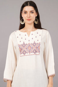 Womens Natural Blush Kurta.