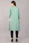 Floral Butta Print Straight Kurta