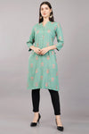 Floral Butta Print Straight Kurta