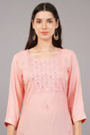 Embellished Straight Kurta