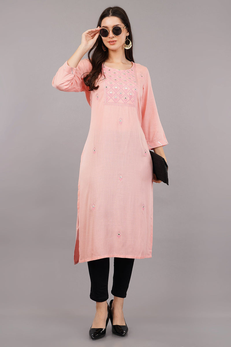 Embellished Straight Kurta