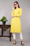 Floral Print Straight Kurta