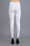 Shruthi Ankle Length Leggings with elasticated Waist||WHITE