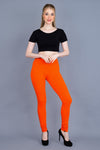 Shruthi Stretch Churidar Leggings || DARK ORANGE